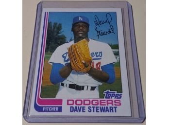 1982 Topps:  Dave Stewart (Rookie Card)