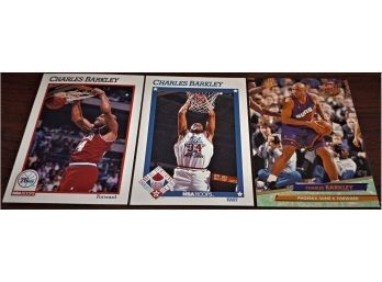 1991 NBA Hoops & 1993 Fleer:  Charles Barkley
