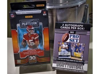 Panini 2021 Playbook 'Hanger' & 2022 NFL Pro Set (2-Box Lot)...2 Autographs Guaranteed