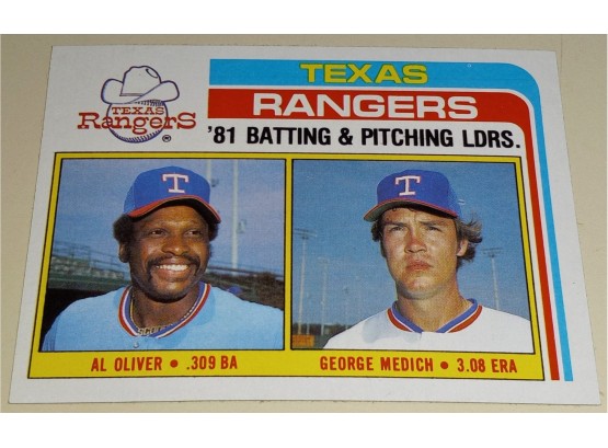 1982 texas rangers