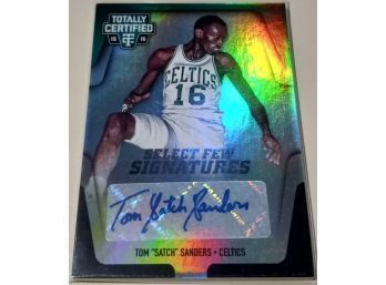2015-16 Panini Totally Certified:  Tom 'Satch' Sanders (Autographed & Serial # 21/25)