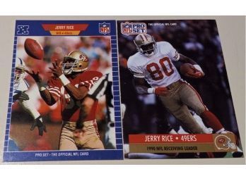 1989 & 1991 NFL Pro Set:  Jerry Rice