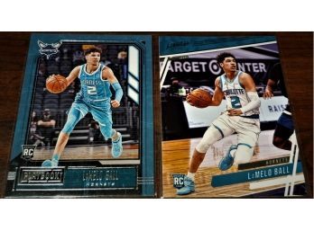2021-22 Panini Chronicles & Playbook:  LaMelo Ball (Rookie Cards) - 2 Card Lot