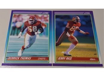1990 Score:  Hall Of Famers - Derrick Thomas & Jerry Rice