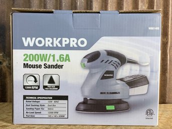 Workpro, 200W/1.6A Mouse Sander, W88140S, NIB