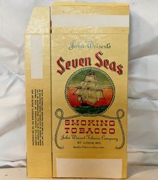 Vintage John Weisert's Seven Seas Smoking Tobacco Box, Empty