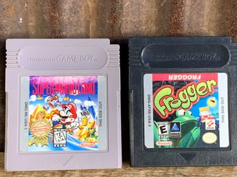 Vintage 1980/1990s Nintendo Game Boy, Super Mario Land & Frogger, Games