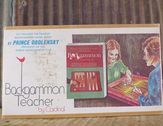 Vintage Backgammon Teacher By Cardinal, Backgammon Guidebook, No. 131, Complete