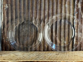 Vintage Glass Pyrex Pie Plates, 209-9 Inch & 210-10 Inch, QTY 2