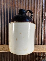 Vintage Two-Toned Stoneware Whiskey Jug