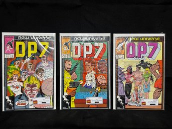 1987/88 Marvel Comics, New Universe, D.P.7., QTY 3