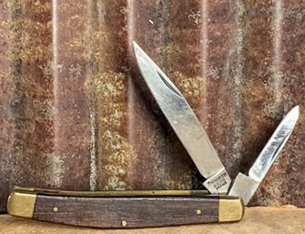 Collectible Monarch 2236, Two Blade Knife, Wood Handle, Made In Japan