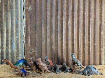 Vintage Small Dinosaur Figures (10)