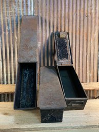 Antique/Vintage Safety Deposit Boxes, QTY 3