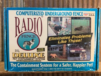 Radio Fence, Deluxe Pet Containment System, Model RF-303, Underground Fence, NIB
