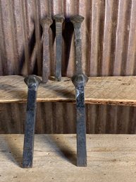 Antique/Vintage Iron Railroad Nails, QTY 5