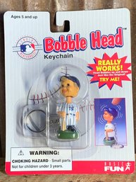 1997 Basic Fun, MLB, Bobble Head Keychain, NY Yankees, NIP