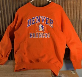 Vintage Denver Broncos Crewneck Sweatshirt, Large