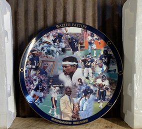 2002 Danbury Mint, NFL, Walter Payton, Chicago Bears, Collector Plate