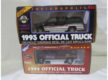 1993 Indianapolis 500 Truck Bank & Final Strike Bank, NIB