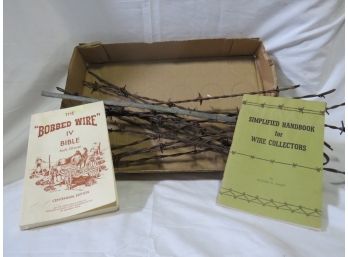 Vintage Barbed Wire With The Bobbed Wire Bible & Wire Collectors