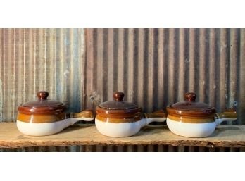 Chili / Soup Bowl Set, Stoneware, 3 Piece Set