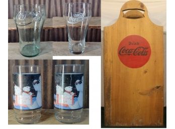 Have A Coke, Glasses & Shelf - QTY 5
