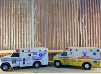 Buddy L Rescue Force Ambulance Toys - Qty 2