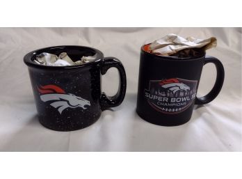Denver Bronco Coffee Cups, Super Bowl 50, New - QTY 2