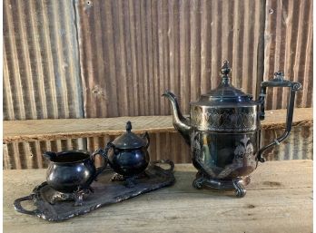 Silver Plated Tea Set - 4 Piece