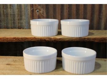 Porcelain Ramekins, Corning Ware & HIC Brand,  Good Condition QTY 4