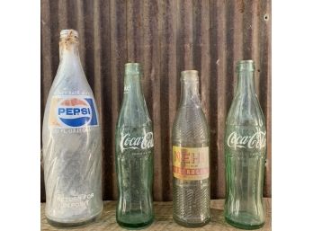 Antique Pop Bottles, Coke, NEHI & More