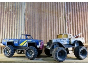 Tonka Mud Runner Pickup Truck & Nylint Auto Repair Wrecker Truck