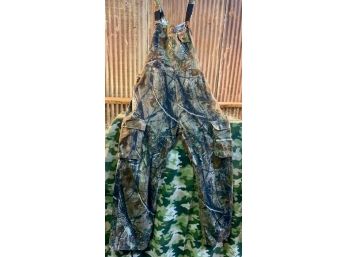 Men's Realtree Camouflage Hunting Bib Overalls, Large (36-38)