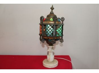 Arabic Alabaster Lamp
