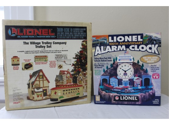 Lionel Trolley Set And New Lionel Alarm Clock