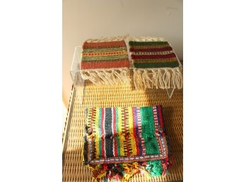 Hand Done Pouch And Mini Rugs