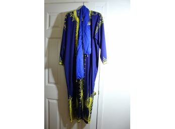 Blue Robe With Scarf