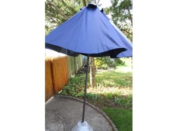 Navy Blue Umbrella With Stand