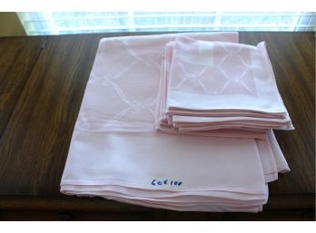 Pink Tablecloth Set