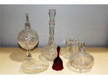 Fancy Cut Glass Decorative And Useful Pieces