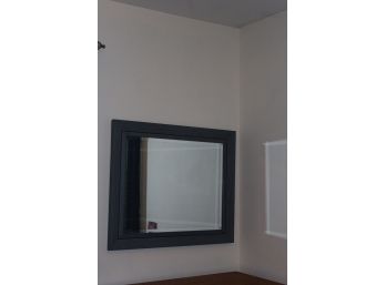 Blue & Gray Beveled Mirror
