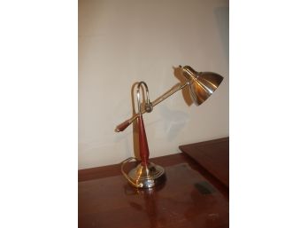 Portables Lamp Steel & Wood Adjustable