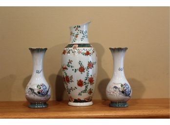 3 Asian Vases