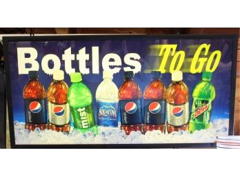 Bottles To Go Sign 26 X 13