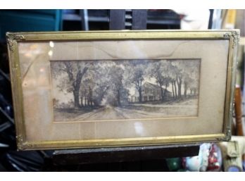 Lithograph In Frame 21' X 11' W