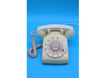 Vintage Bell System Dial Phone Beige 2