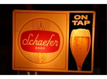 Schaefer Beer On Tap Lighted Sign 20' X 15'w