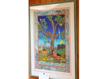 Tree Of Life Art  Numbered Serigraph Diana Bryer 38'w X 50'L
