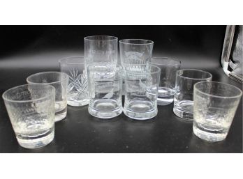 10 Assorted Cocktail Glasses